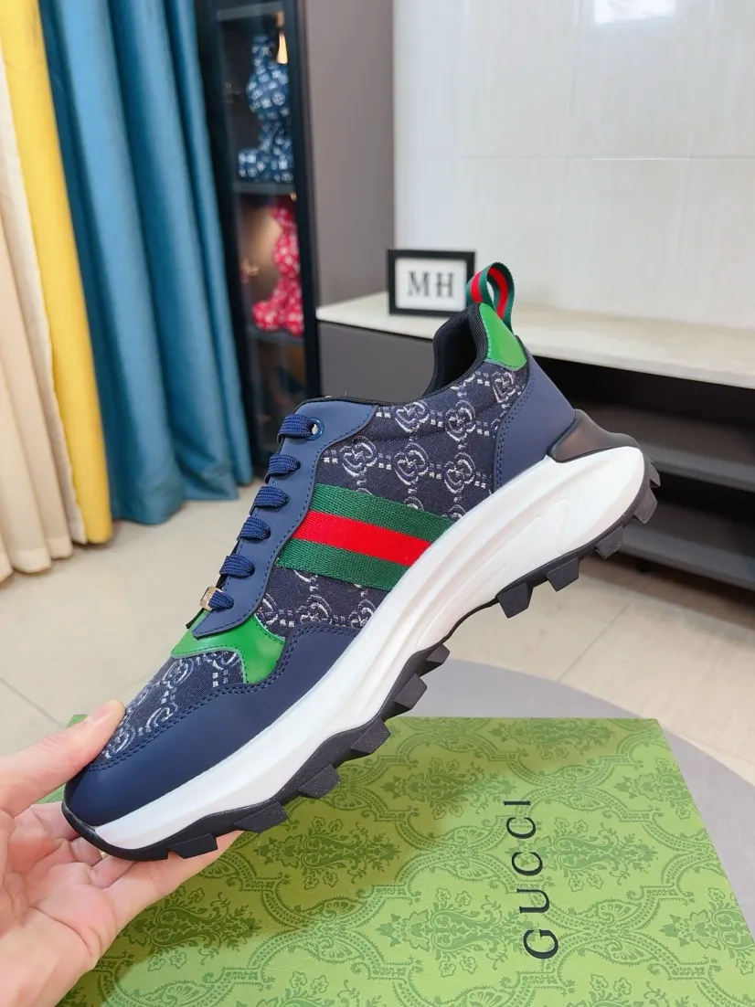 Men's shoes 💰458🌹🌹[GUCCI] Gucci's new lace-up casual men's shoes are on the market first, and the materials and workmanship are superior to all versions on the market. The highest quality shipped first-layer cowhide with imported original perforated materials➕Genuine leather lining, privately molded soft outsole, high foot comfort, imported special materials highlight the brand's unique charm, high-end customization 38-44